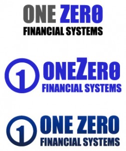OneZero Logos - The original designs for the OneZero Financial Systems Logo. (Please note that this has been revised.) Adobe Photoshop and Illustrator
